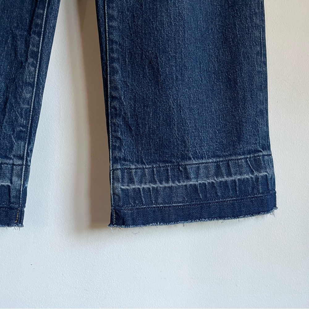 Madewell Petite Emmett Wide Leg Jean Let Down Hem Edition Archbald Wash 24P $138 - Picture 4 of 14